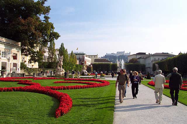 View of the fortress from the park.