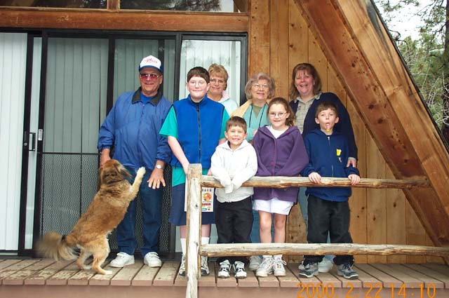 The Tassinari's cabin in the Hualapi Mountains of Arizona.