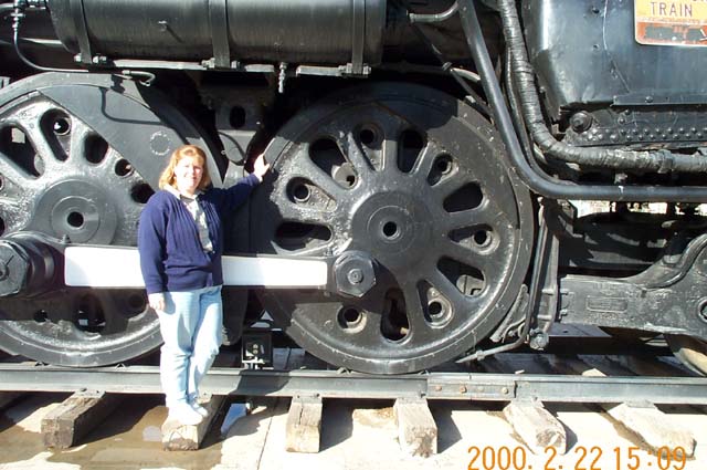 A Santa Fe 4-8-4 Northern steam engine with 70 inch drivers.