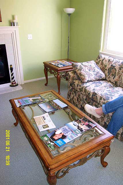 Family room Pepsi tables.